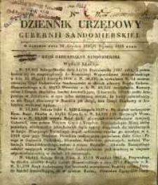 Dziennik Urzędowy Gubernii Sandomierskiej, 1838, nr 1