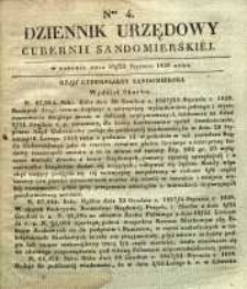 Dziennik Urzędowy Gubernii Sandomierskiej, 1838, nr 4