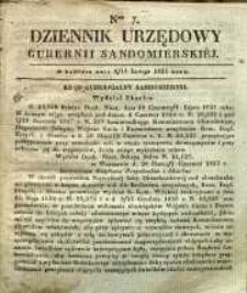 Dziennik Urzędowy Gubernii Sandomierskiej, 1838, nr 7