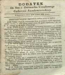 Dziennik Urzędowy Gubernii Sandomierskiej, 1838, nr 7, dod.