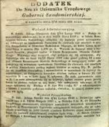 Dziennik Urzędowy Gubernii Sandomierskiej, 1838, nr 11, dod.