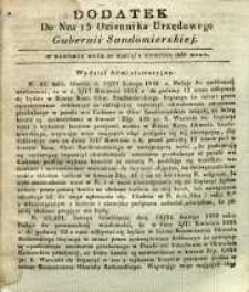 Dziennik Urzędowy Gubernii Sandomierskiej, 1838, nr 13, dod.
