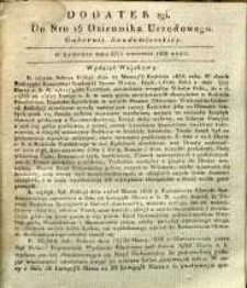 Dziennik Urzędowy Gubernii Sandomierskiej, 1838, nr 15, dod II