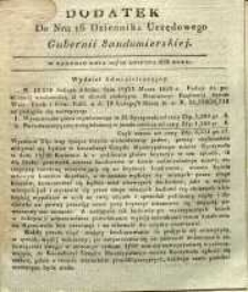 Dziennik Urzędowy Gubernii Sandomierskiej, 1838, nr 16, dod.