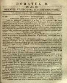 Dziennik Urzędowy Gubernii Radomskiej, 1848, nr 38, dod. II