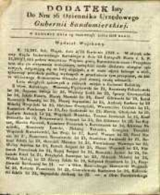 Dziennik Urzędowy Gubernii Sandomierskiej, 1838, nr 26, dod.