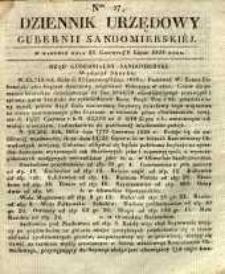 Dziennik Urzędowy Gubernii Sandomierskiej, 1838, nr 27