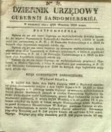 Dziennik Urzędowy Gubernii Sandomierskiej, 1838, nr 37