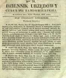 Dziennik Urzędowy Gubernii Sandomierskiej, 1838, nr 38