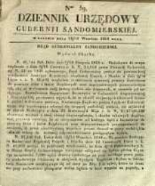 Dziennik Urzędowy Gubernii Sandomierskiej, 1838, nr 39