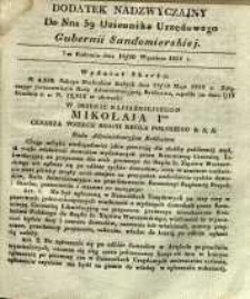 Dziennik Urzędowy Gubernii Sandomierskiej, 1838, nr 39, dod.