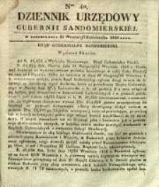Dziennik Urzędowy Gubernii Sandomierskiej, 1838, nr 40