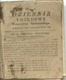 Dziennik Urzędowy Województwa Sandomierskiego, 1820, nr 1
