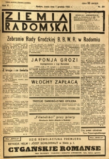 Ziemia Radomska, 1932, R. 5, nr 281