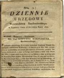 Dziennik Urzędowy Województwa Sandomierskiego, 1820, nr 2