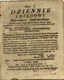 Dziennik Urzędowy Województwa Sandomierskiego, 1820, nr 3
