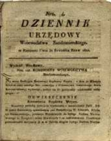 Dziennik Urzędowy Województwa Sandomierskiego, 1820, nr 4