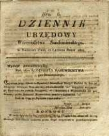 Dziennik Urzędowy Województwa Sandomierskiego, 1820, nr 6