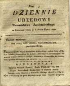 Dziennik Urzędowy Województwa Sandomierskiego, 1820, nr 7