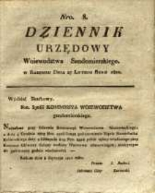 Dziennik Urzędowy Województwa Sandomierskiego, 1820, nr 8