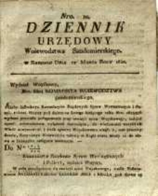 Dziennik Urzędowy Województwa Sandomierskiego, 1820, nr 10