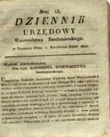 Dziennik Urzędowy Województwa Sandomierskiego, 1820, nr 13