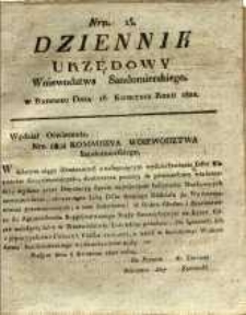 Dziennik Urzędowy Województwa Sandomierskiego, 1820, nr 15