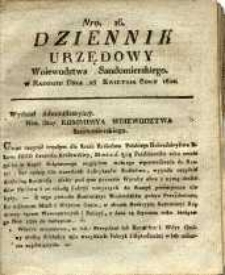 Dziennik Urzędowy Województwa Sandomierskiego, 1820, nr 16