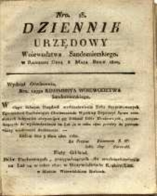 Dziennik Urzędowy Województwa Sandomierskiego, 1820, nr 18