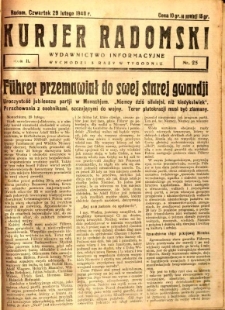 Kurier Radomski, 1940, R. 2, nr 25