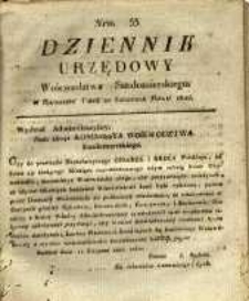 Dziennik Urzędowy Województwa Sandomierskiego, 1820, nr 33