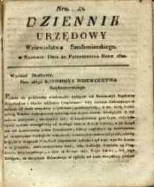 Dziennik Urzędowy Województwa Sandomierskiego, 1820, nr 42