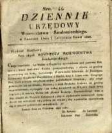 Dziennik Urzędowy Województwa Sandomierskiego, 1820, nr 44