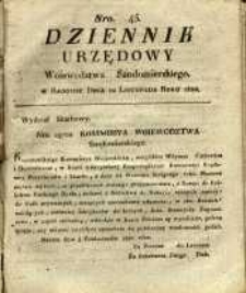 Dziennik Urzędowy Województwa Sandomierskiego, 1820, nr 45