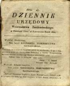 Dziennik Urzędowy Województwa Sandomierskiego, 1820, nr 47