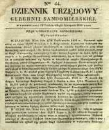 Dziennik Urzędowy Gubernii Sandomierskiej, 1838, nr 44