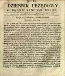 Dziennik Urzędowy Gubernii Sandomierskiej, 1838, nr 45