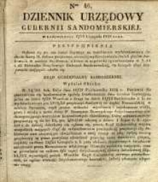 Dziennik Urzędowy Gubernii Sandomierskiej, 1838, nr 46