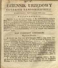 Dziennik Urzędowy Gubernii Sandomierskiej, 1838, nr 47