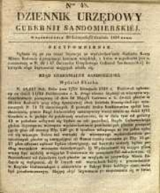 Dziennik Urzędowy Gubernii Sandomierskiej, 1838, nr 48