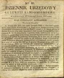 Dziennik Urzędowy Gubernii Sandomierskiej, 1838, nr 49
