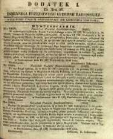 Dziennik Urzędowy Gubernii Radomskiej, 1848, nr 46, dod. I