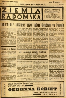 Ziemia Radomska, 1932, R. 5, nr 293