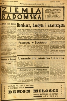 Ziemia Radomska, 1932, R. 5, nr 297