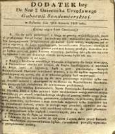 Dziennik Urzędowy Gubernii Sandomierskiej, 1839, nr 2, dod.