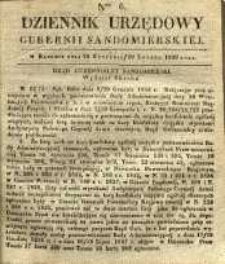 Dziennik Urzędowy Gubernii Sandomierskiej, 1839, nr 6