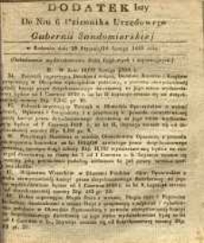 Dziennik Urzędowy Gubernii Sandomierskiej, 1839, nr 6, dod.