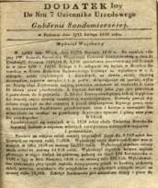 Dziennik Urzędowy Gubernii Sandomierskiej, 1839, nr 7, dod. I