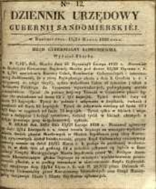 Dziennik Urzędowy Gubernii Sandomierskiej, 1839, nr 12