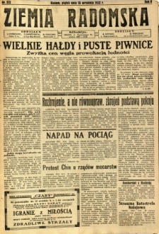 Ziemia Radomska, 1932, R. 5, nr 212